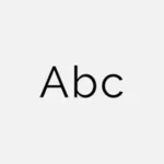 Sans Serif Sentence Case