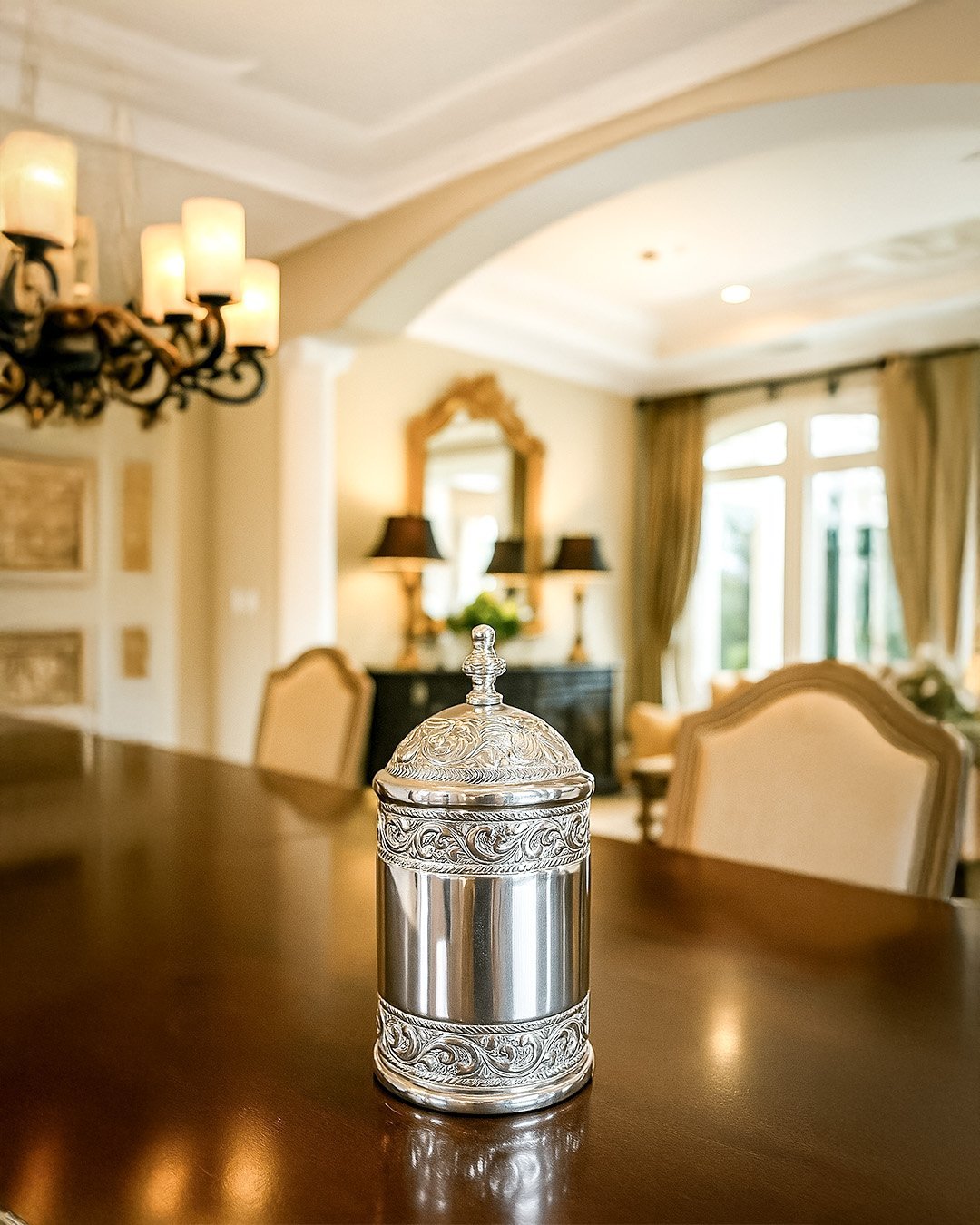 Silver plated cannister