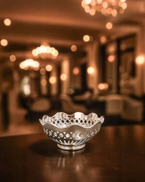 Silver Plated Jali Bowl
